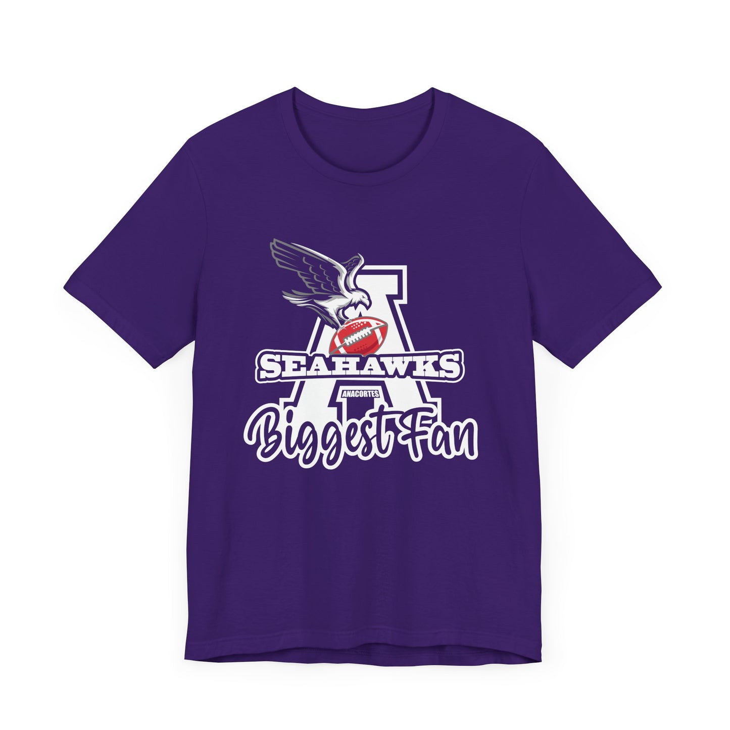 ANACORTES SEAHAWKS Biggest Fan Unisex Jersey Short Sleeve Tee
