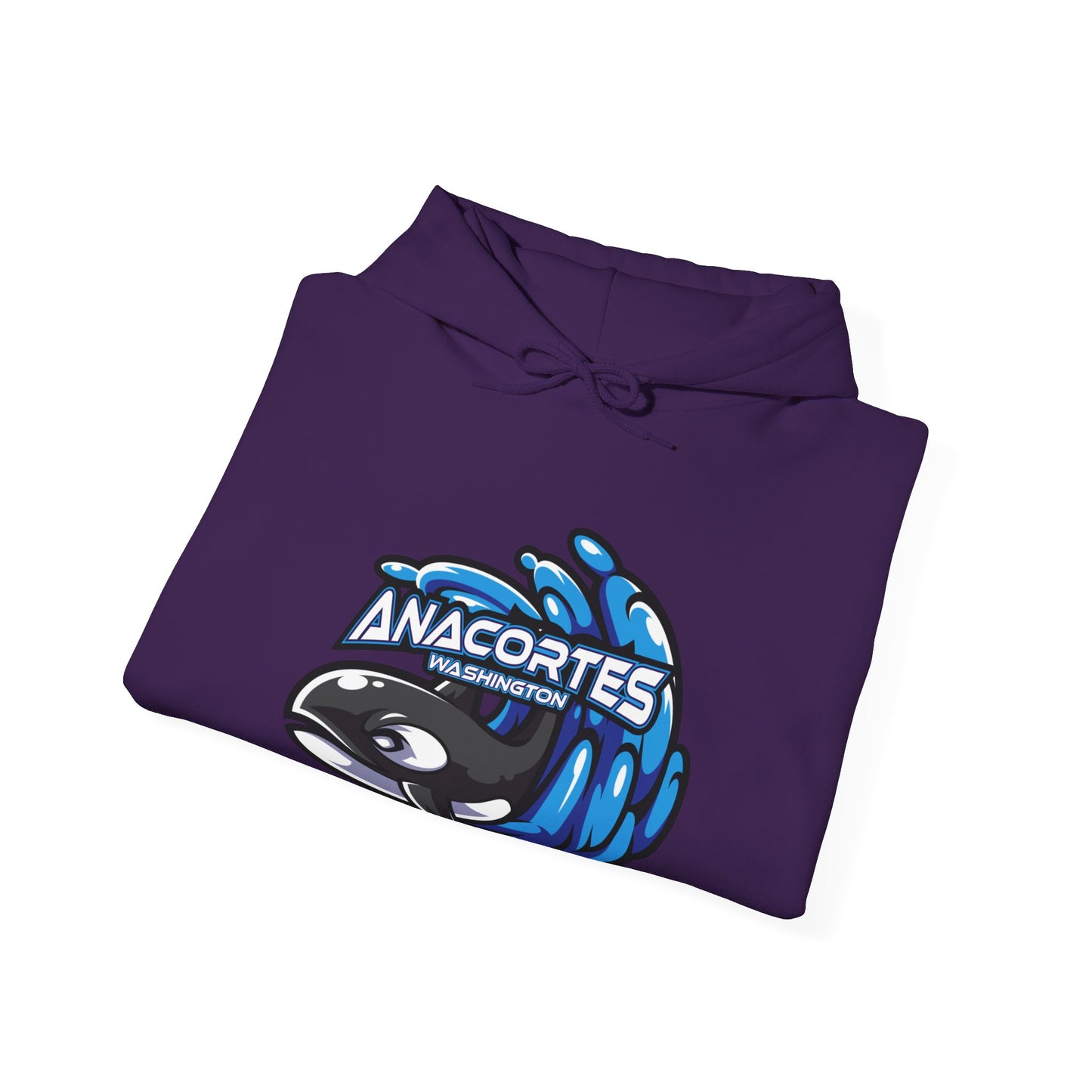 ANACORTES ORCA MASCOT Unisex Heavy Blend™ Hooded Sweatshirt