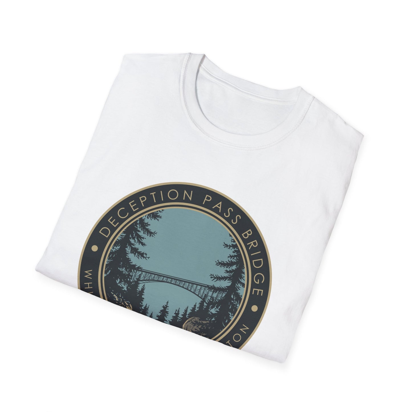 DECEPTION PASS BRIDGE, LOOKOUT Unisex Softstyle T-Shirt