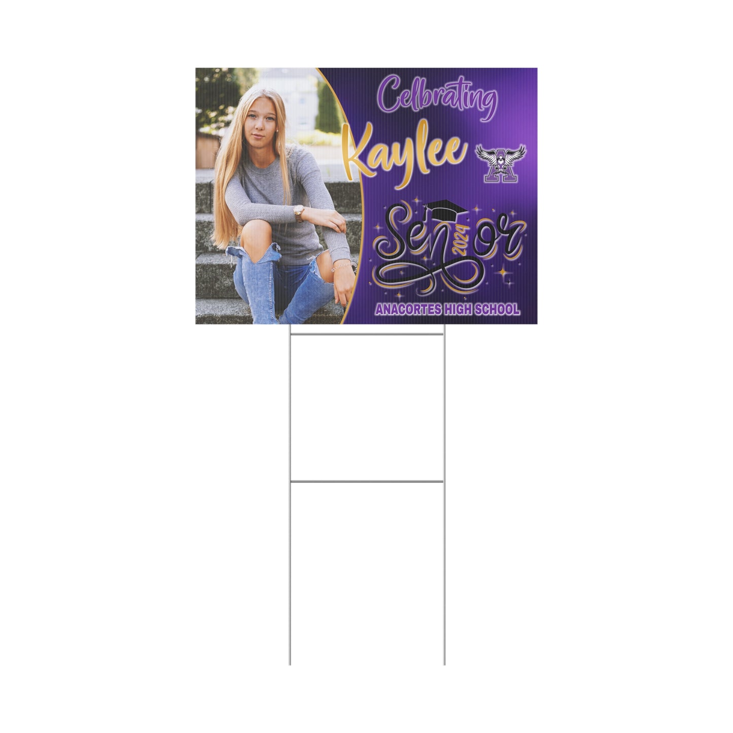 KAYLEE - SENIOR 2024 Plastic Yard Sign
