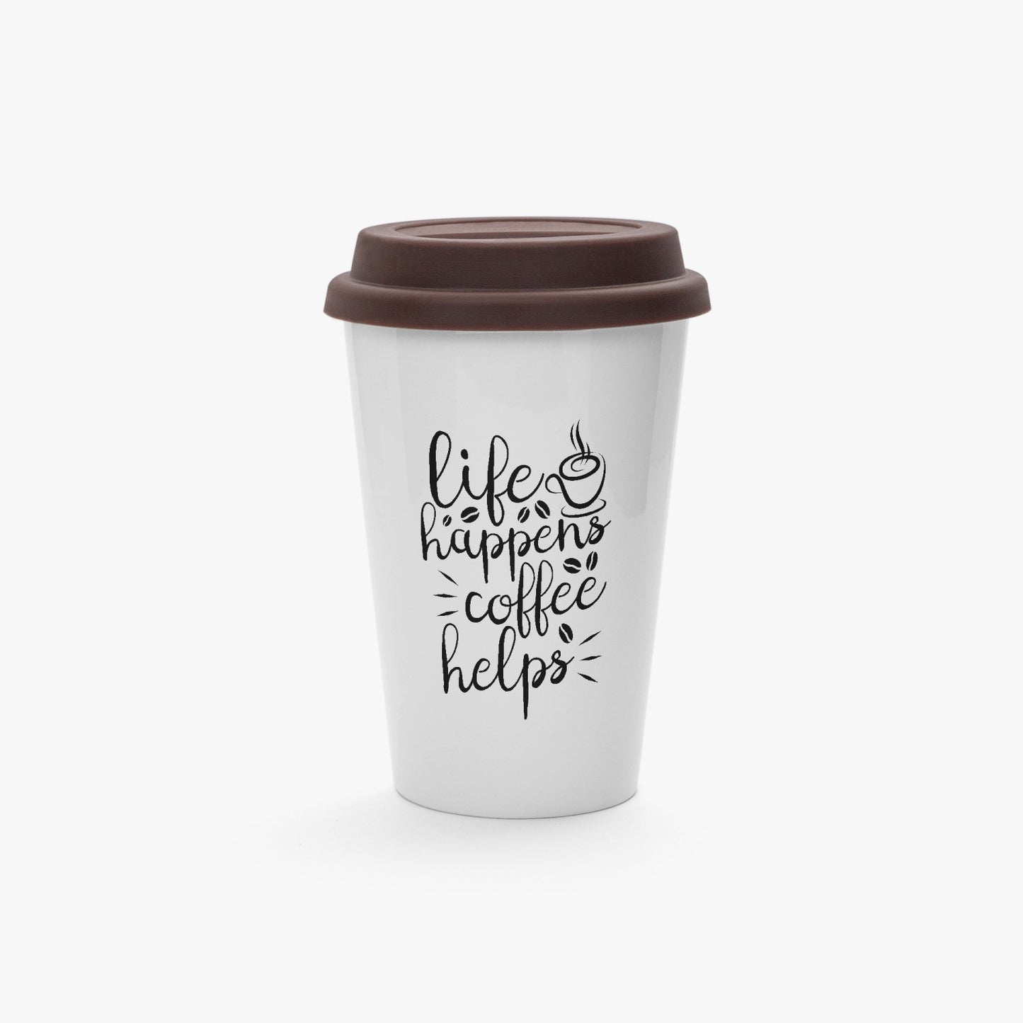 ADD YOUR TEXT! 11oz Classic Ceramic Water Cup