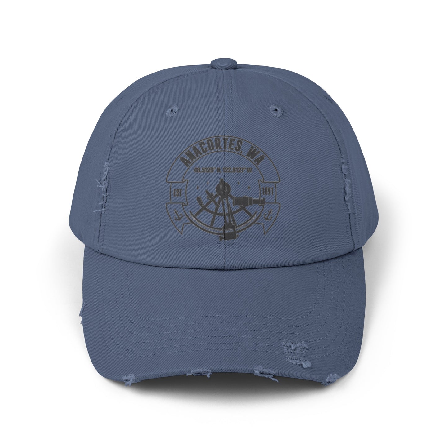 Anacortes Coordinates Unisex Distressed Cap