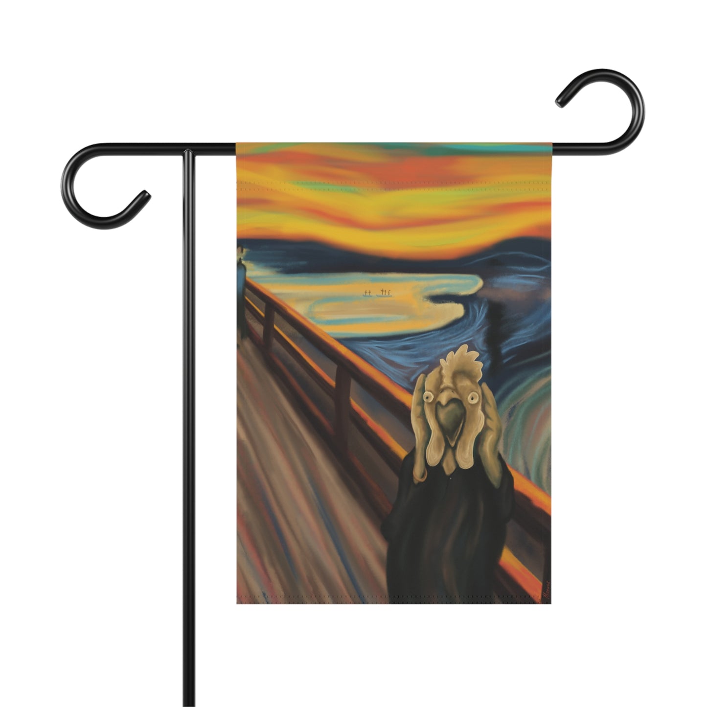 THE CLUCK BY MONUES Garden & House Banner