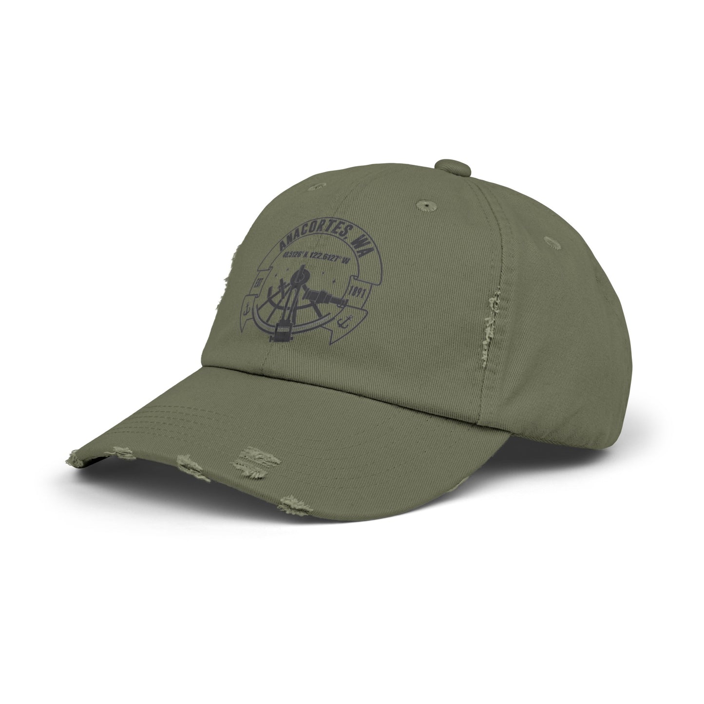 Anacortes Coordinates Unisex Distressed Cap