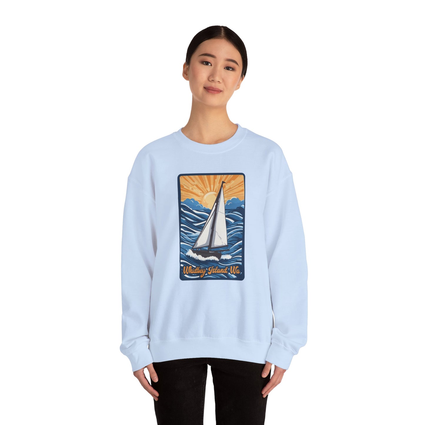 WHIDBEY ISLAND WA Unisex Heavy Blend™ Crewneck Sweatshirt