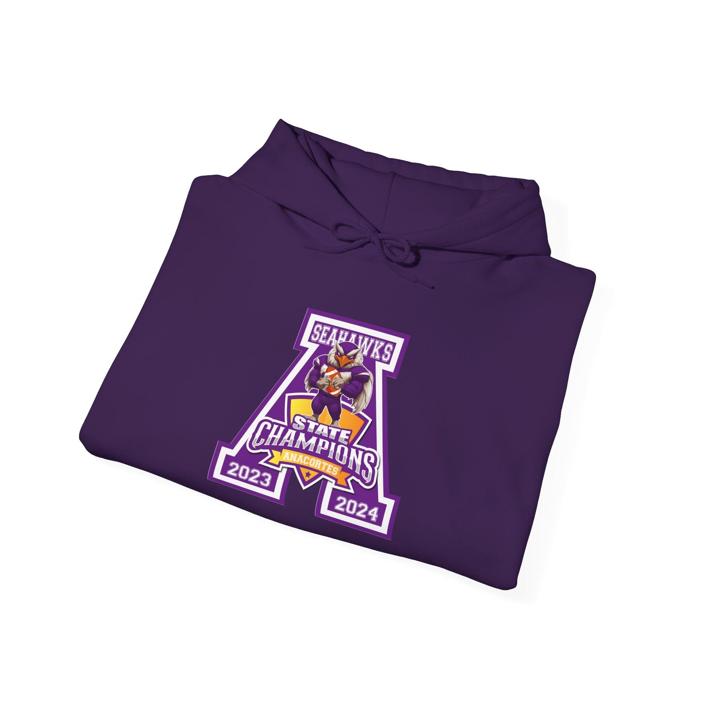 A ANACORTES SEAHAWKS STATE CHAMP Unisex Heavy Blend™ Hooded Sweatshirt