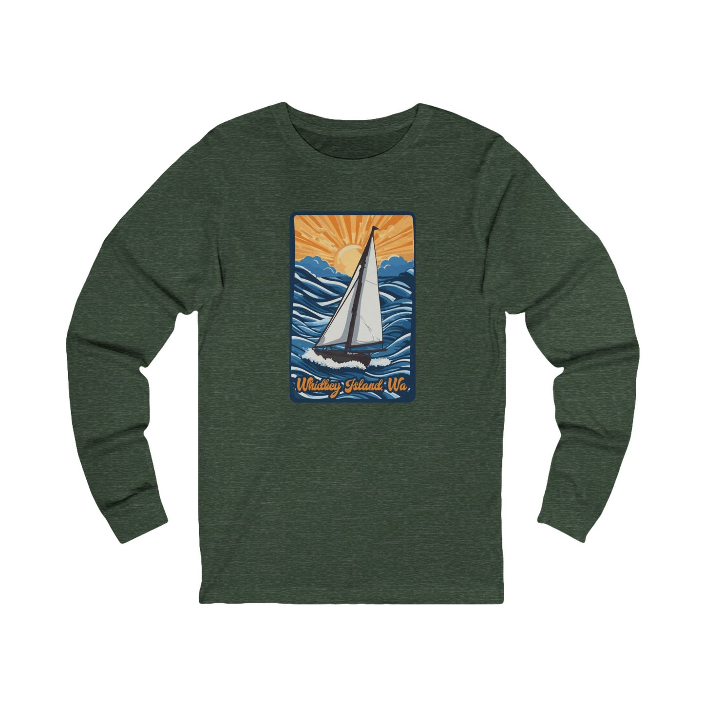 WHIDBEY ISLAND WA Unisex Jersey Long Sleeve Tee