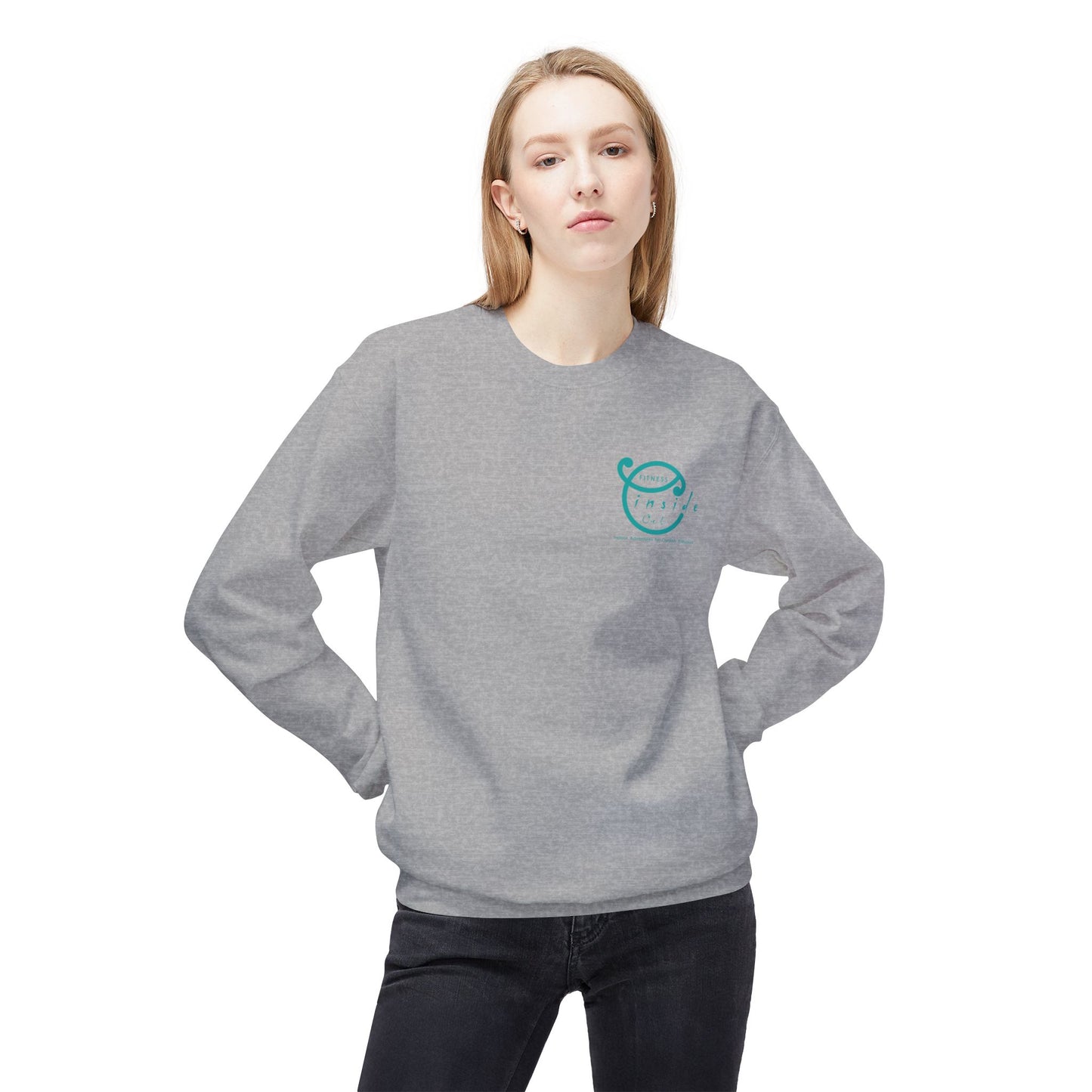 IO FITNESS Unisex Midweight Softstyle Fleece Crewneck Sweatshirt