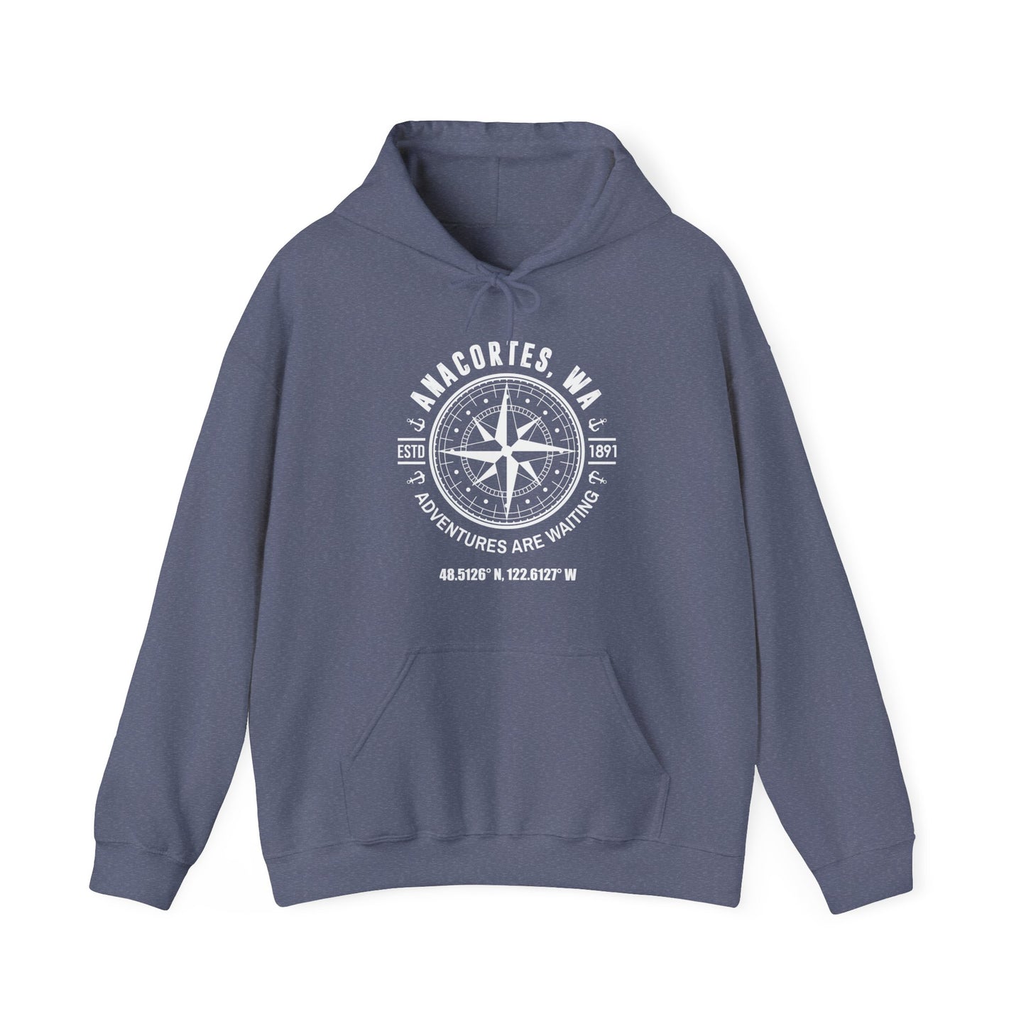 ANACORTES COMPASS Unisex Heavy Blend™ Hooded Sweatshirt