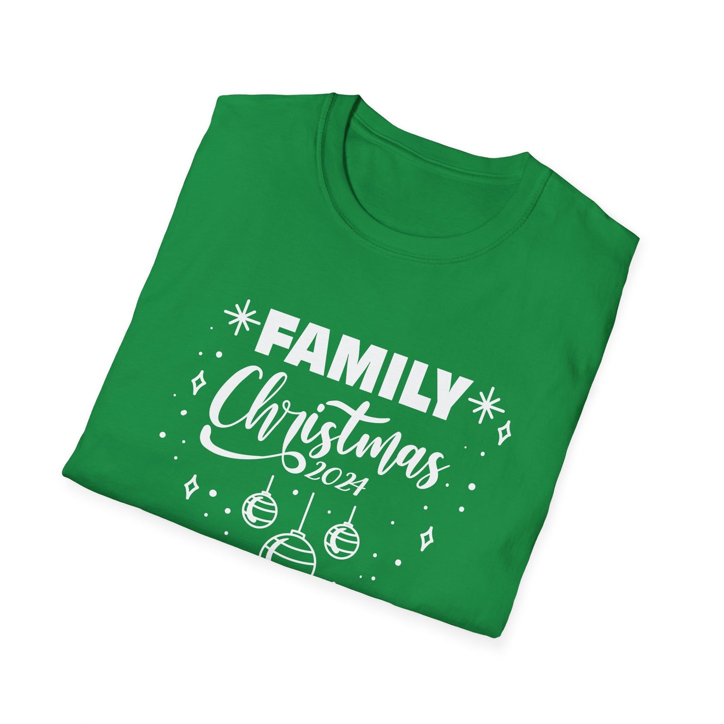 FAMILY CHRISTMAS 2024 Ornaments Unisex Softstyle T-Shirt