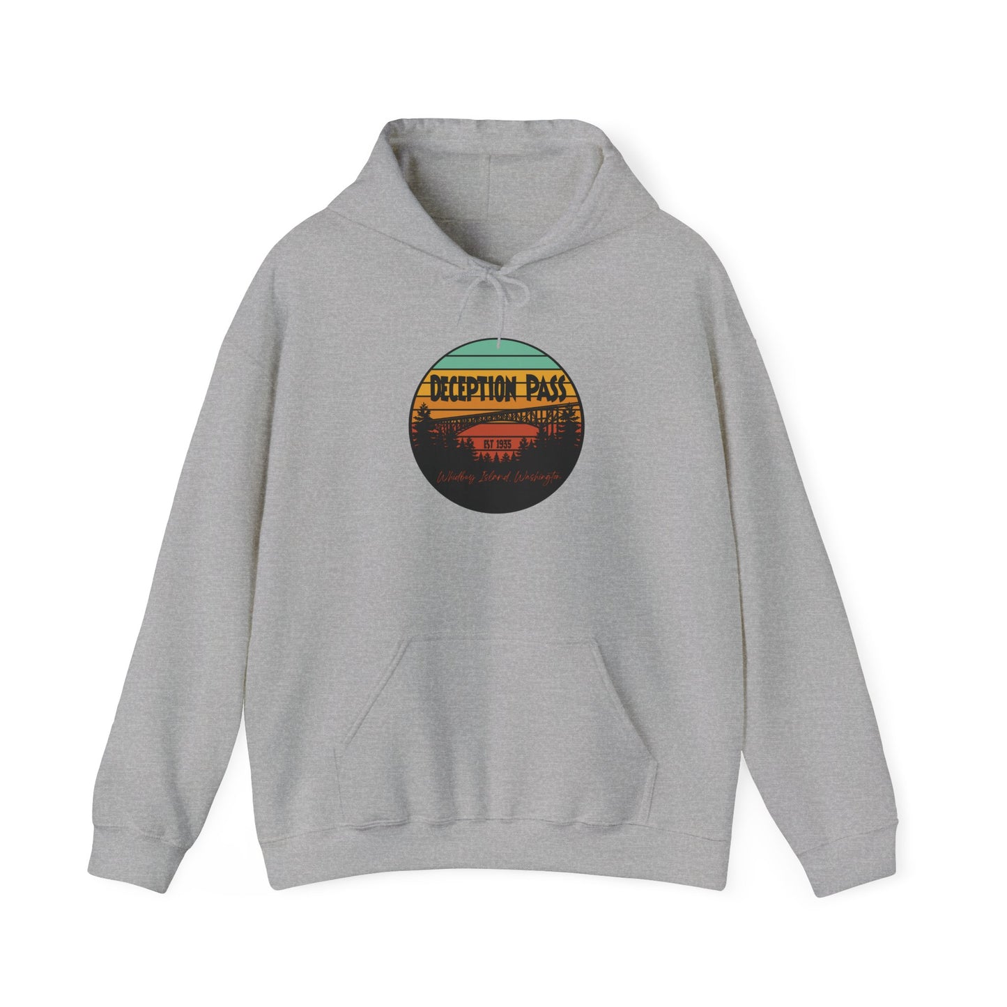 DECEPTION PASS BRIDGE, Unisex Heavy Blend™ Hooded Sweatshirt