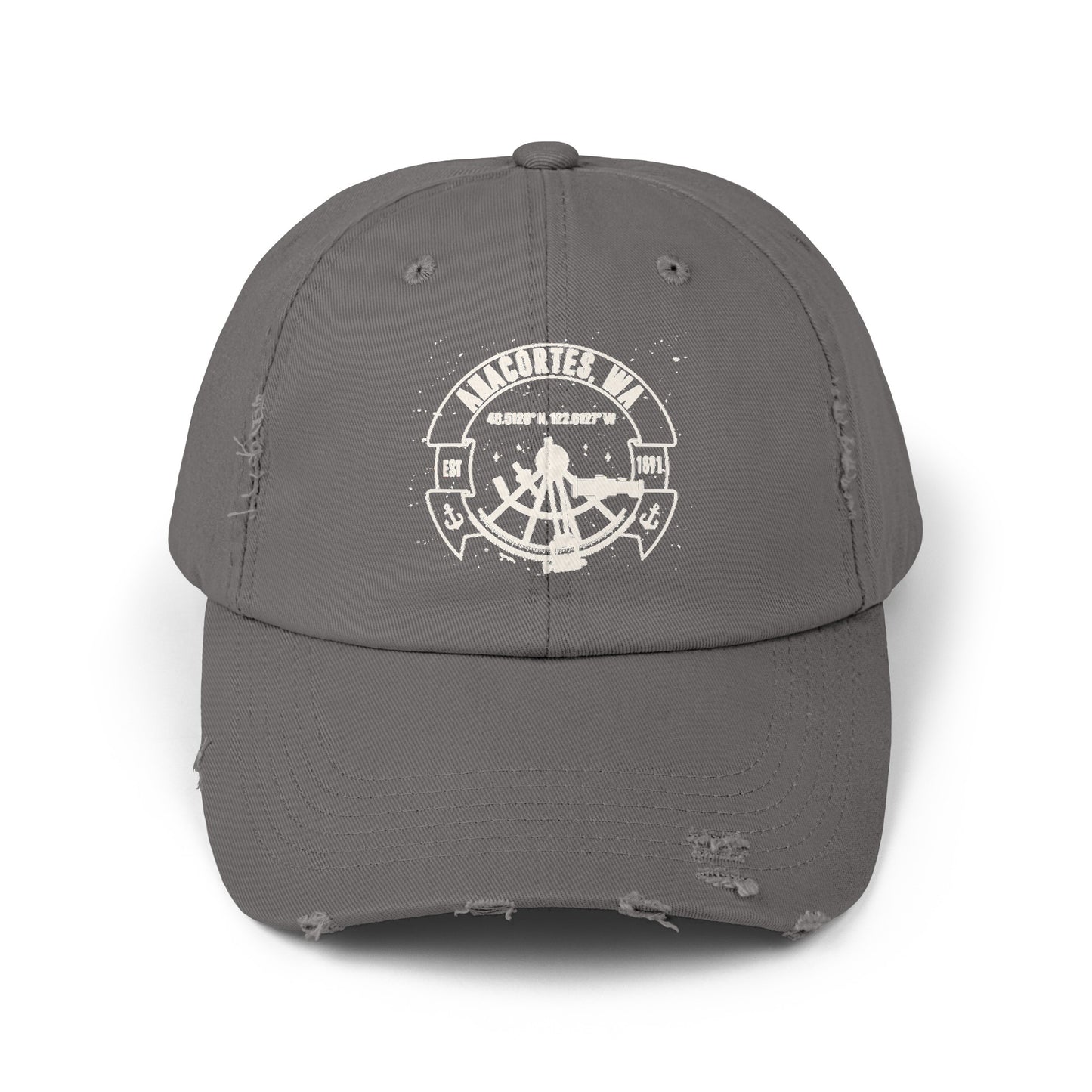 Anacortes Coordinates Unisex Distressed Cap