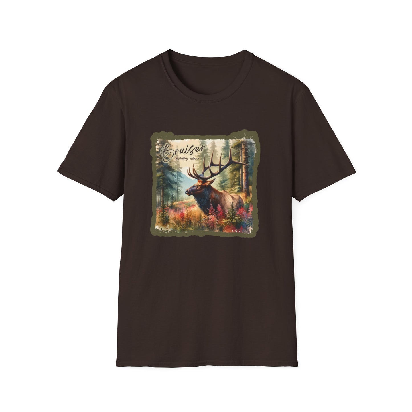 2 Bruiser - Whidbey Island Elk - Unisex Softstyle T-Shirt