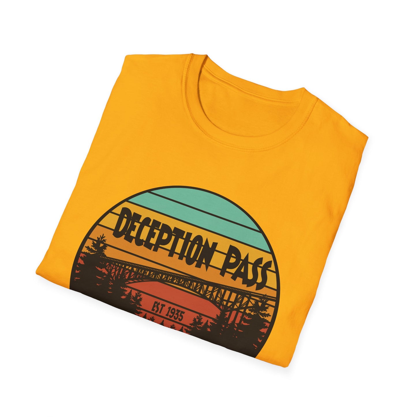 DECEPTION PASS BRIDGE, Unisex Softstyle T-Shirt