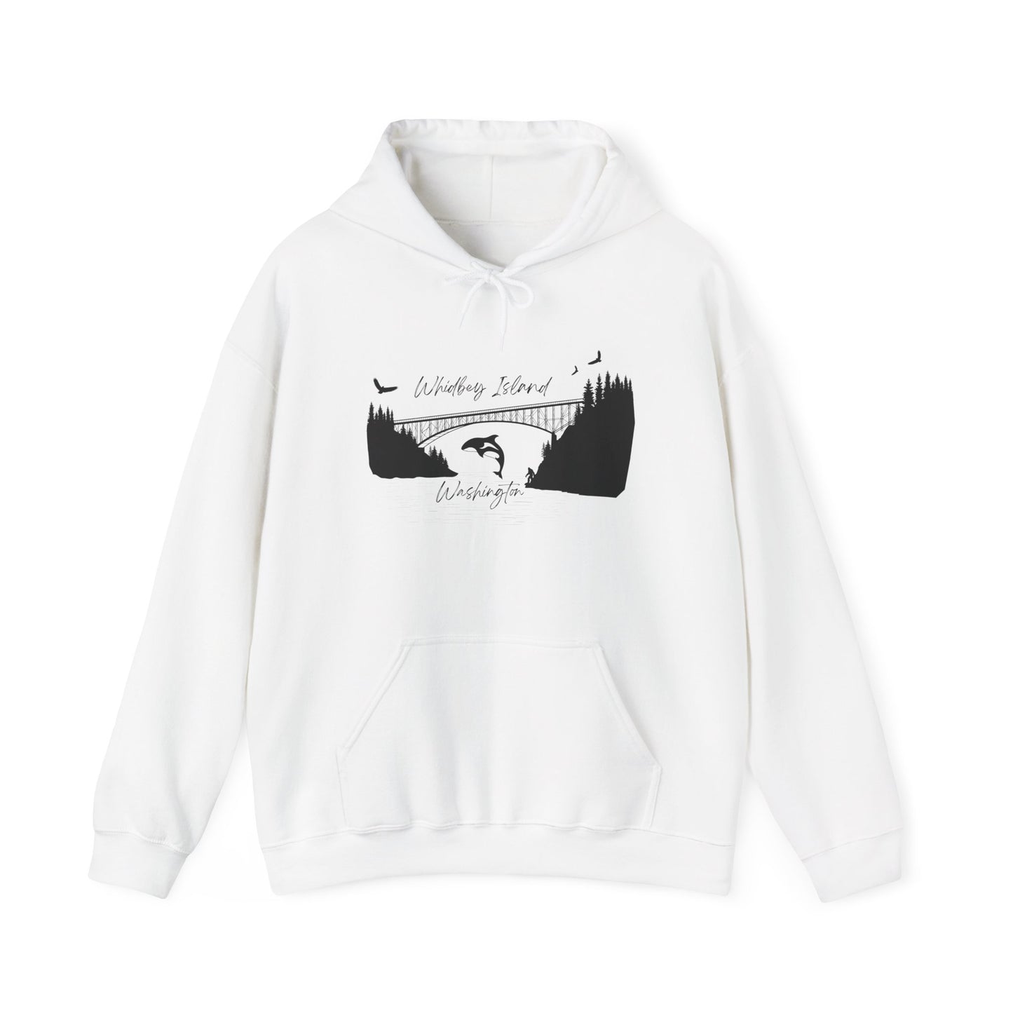 DECEPTION PASS BRIDGE, SCENE Unisex Heavy Blend™ Hooded Sweatshirt