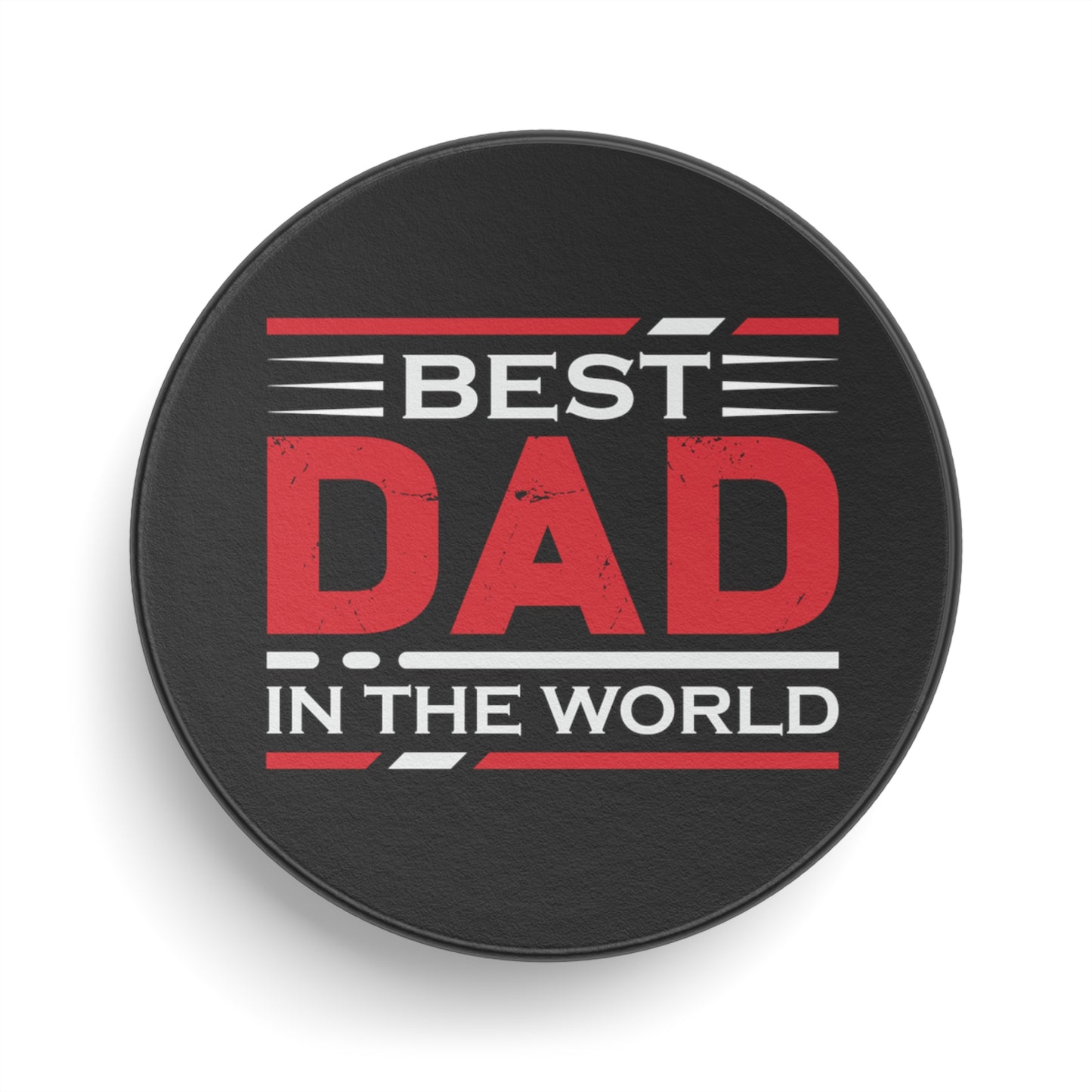 BEST DAD Hockey Puck