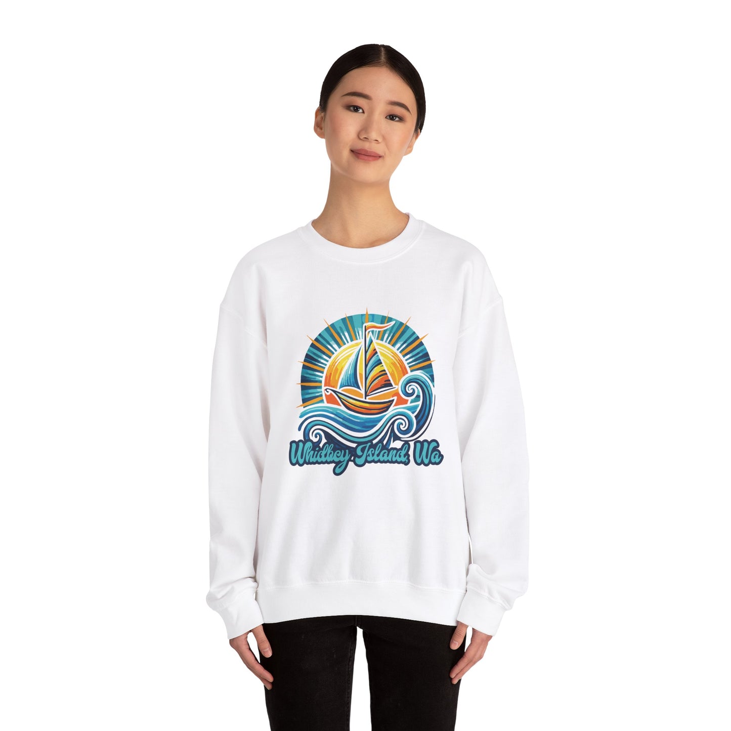 WHIDBEY ISLAND WA Celebrate Unisex Heavy Blend™ Crewneck Sweatshirt