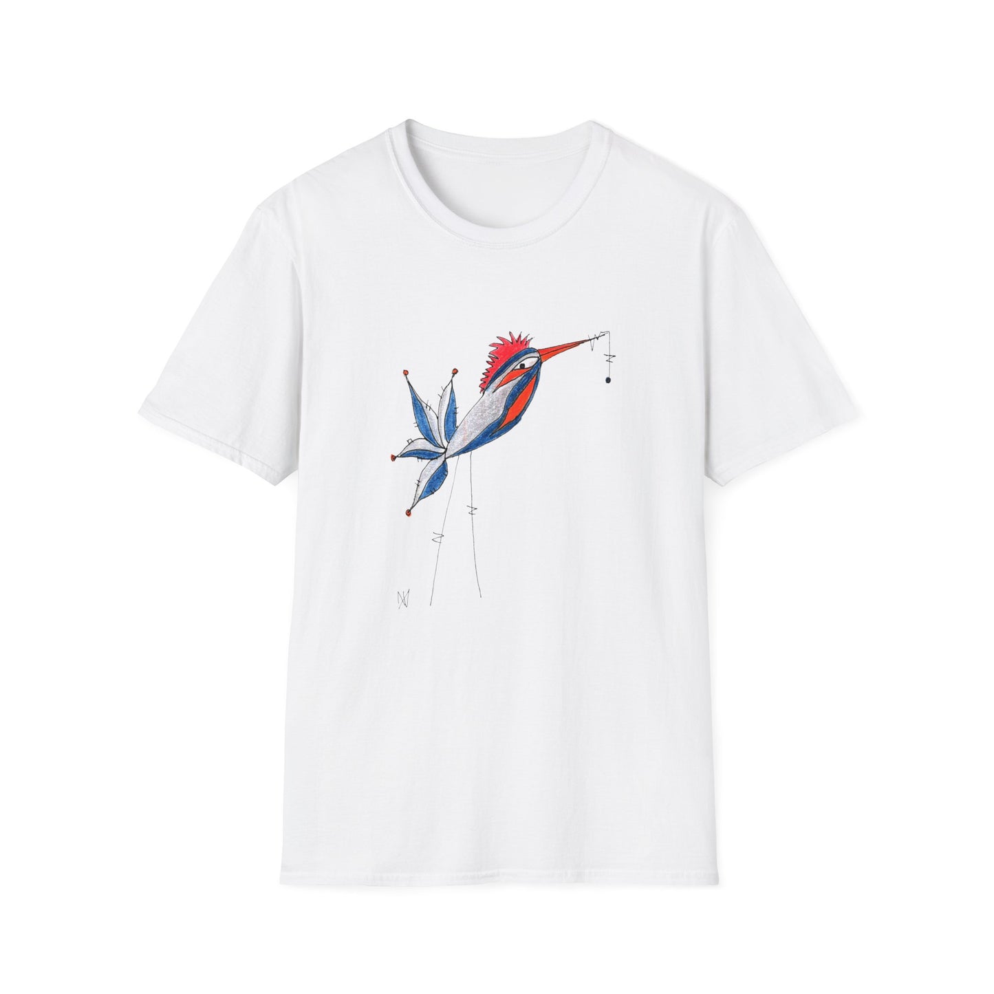 Whimzy Bird Unisex Softstyle T-Shirt