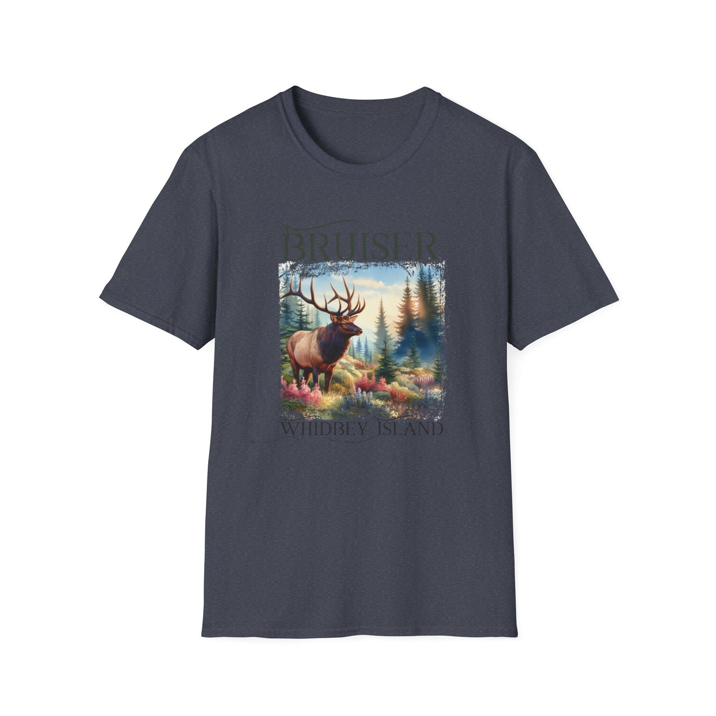 3 Bruiser - Whidbey Island Elk - Unisex Softstyle T-Shirt