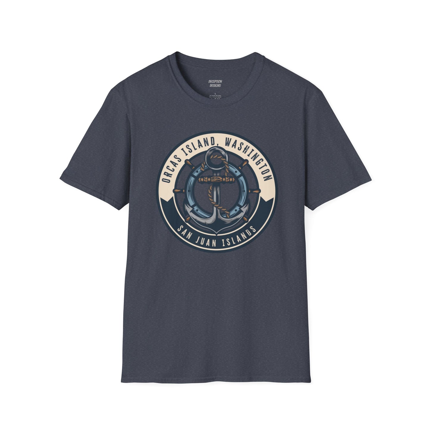 ORCAS ISLAND ANCHOR Unisex Softstyle T-Shirt