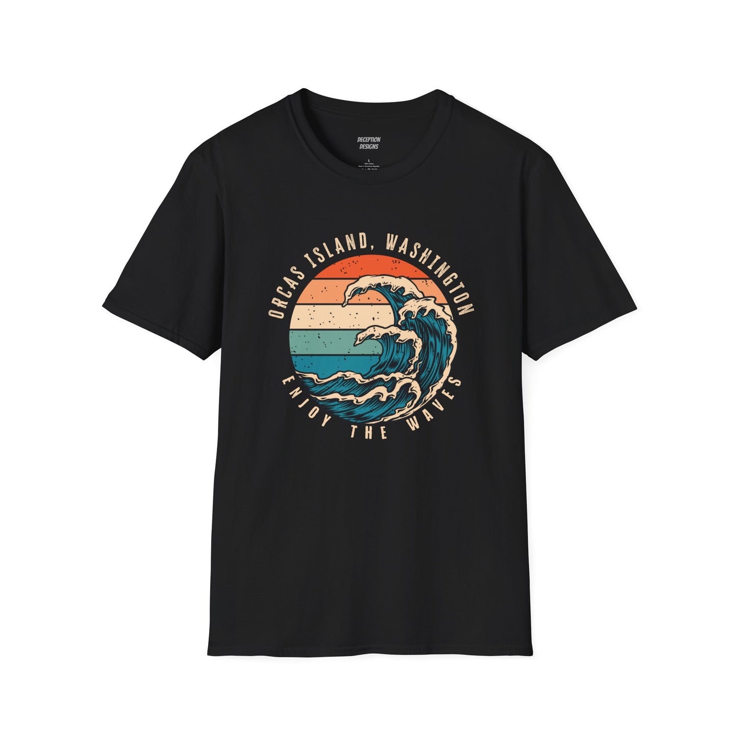 WAVES ORCAS ISLAND - Unisex Softstyle T-Shirt