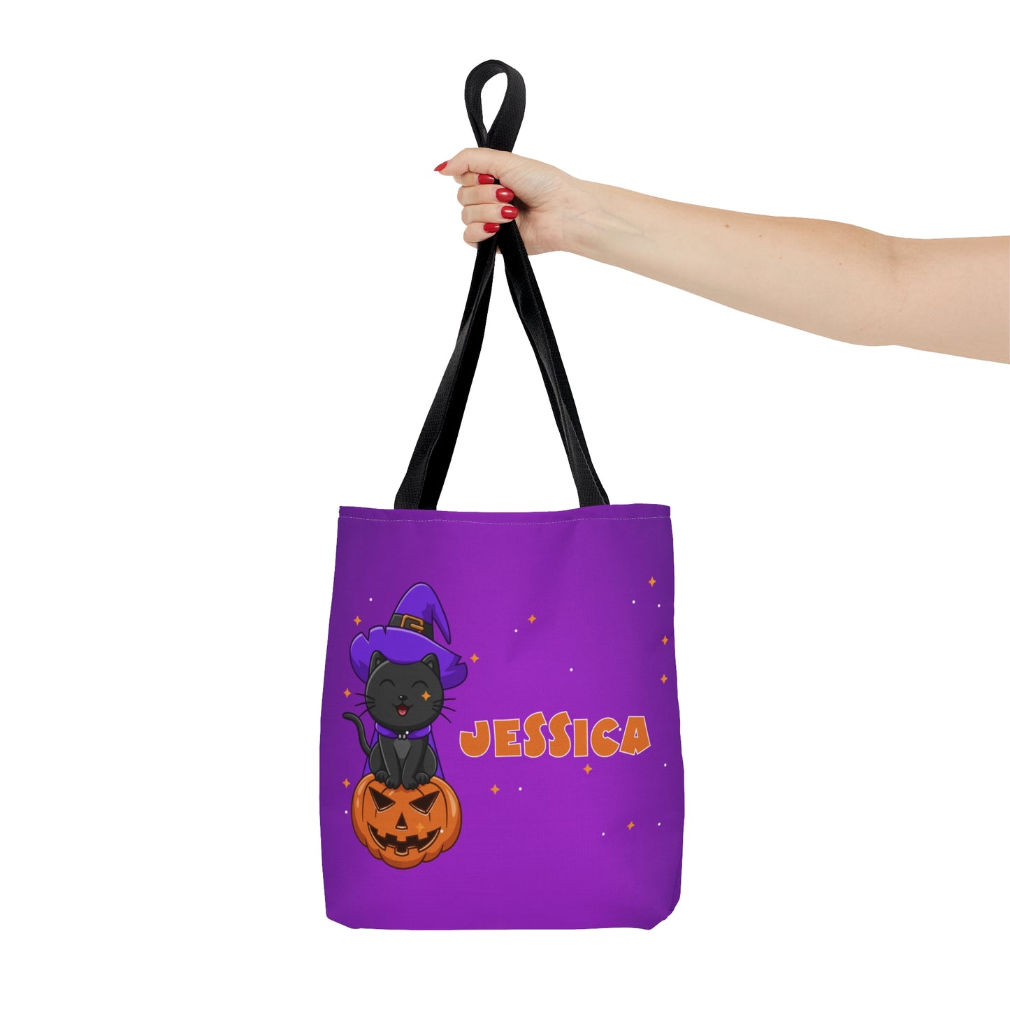Halloween Tote Bag (Purple Cat)
