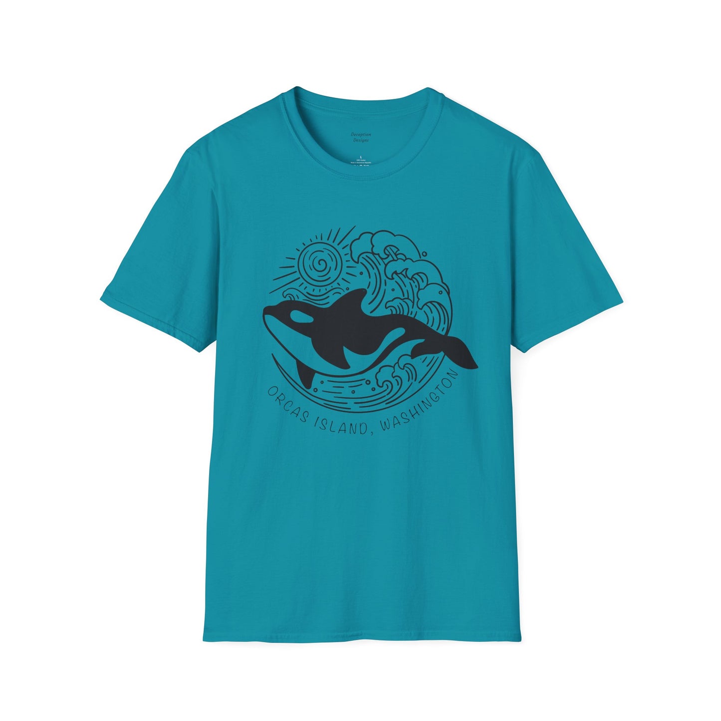 ORCAS ISLAND - Ocean Whale Unisex Softstyle T-Shirt - Bulk