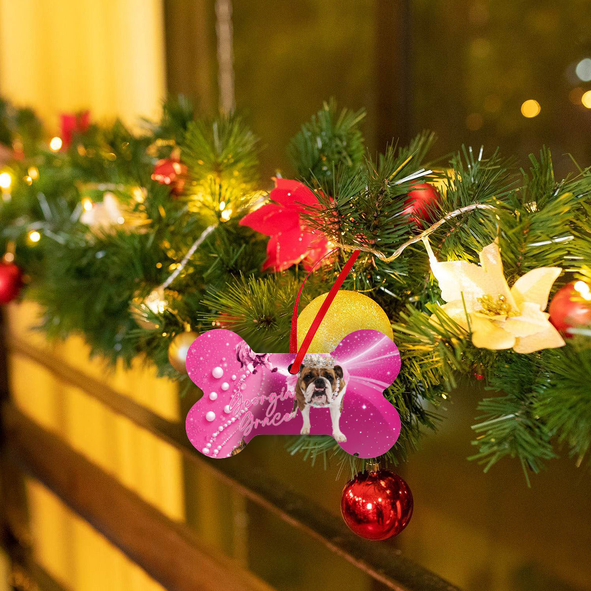 Christmas Day Bone Hanging (Single Side Printing) | High quality metal aluminum