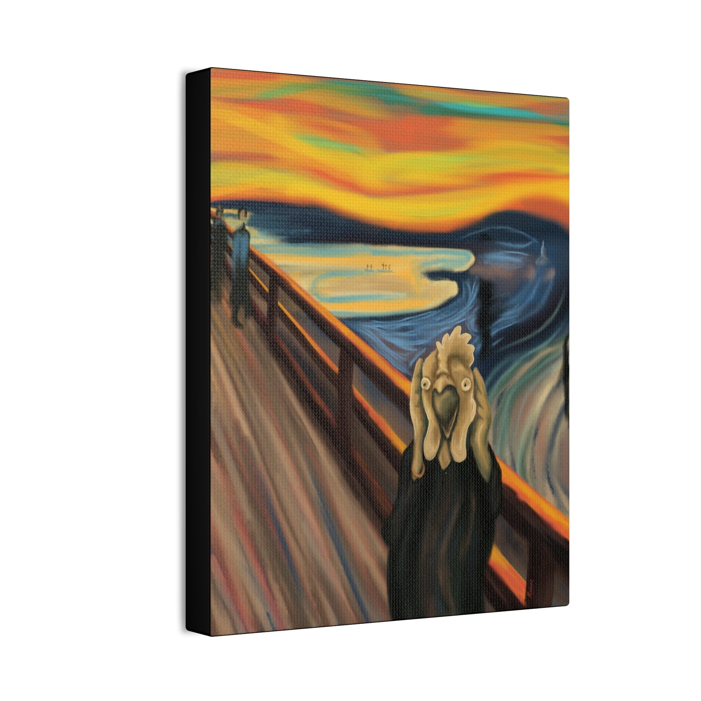 THE CLUCK BY MONUES Canvas Stretched, 0.75"