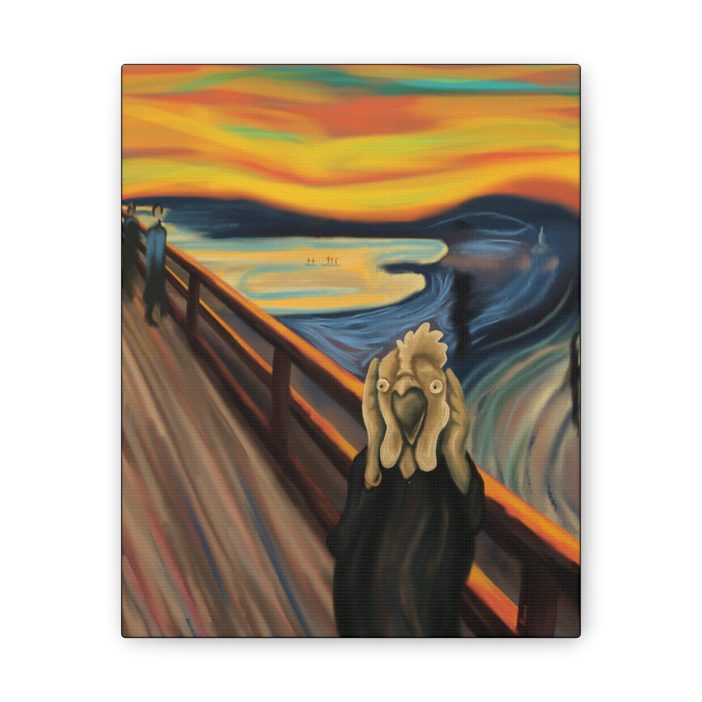 THE CLUCK BY MONUES Canvas Stretched, 0.75"