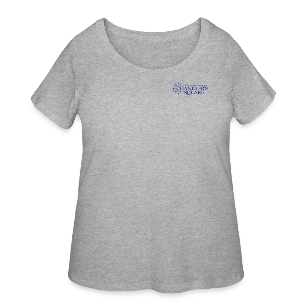 CHANDLER'S SQUARE Women’s Curvy T-Shirt - heather gray