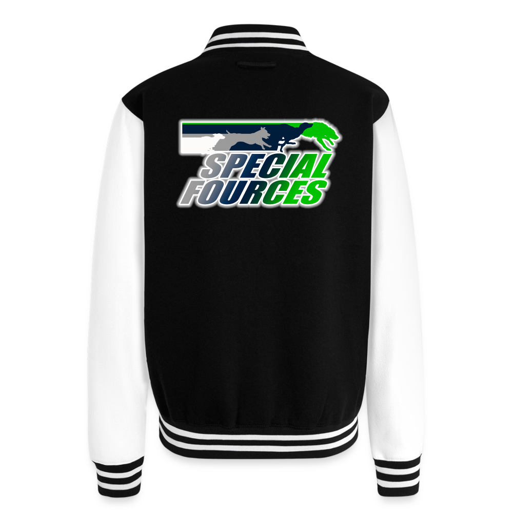 SPECIAL FORCES FLYBALL Letterman Jacket - black/white