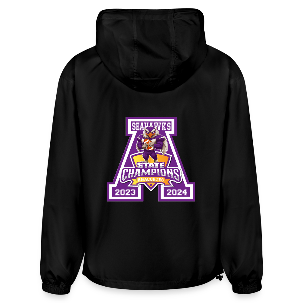 ANACORTES SEAHAWKS STATE CHAMP Packable Jacket - black