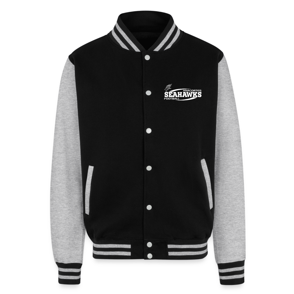 SEAHAWKS FOOTBALL Letterman Jacket - black/heather grey
