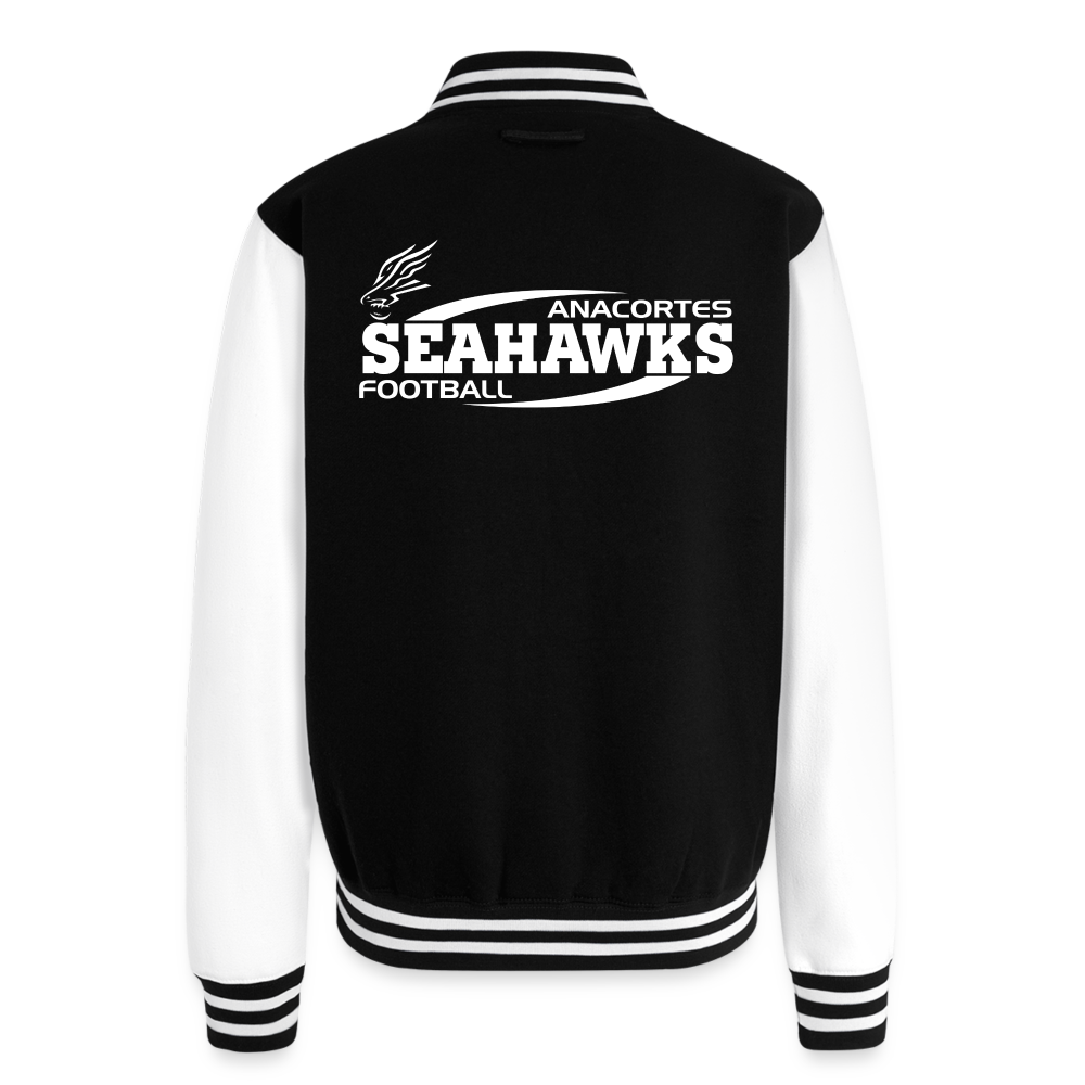 SEAHAWKS FOOTBALL Letterman Jacket - black/white