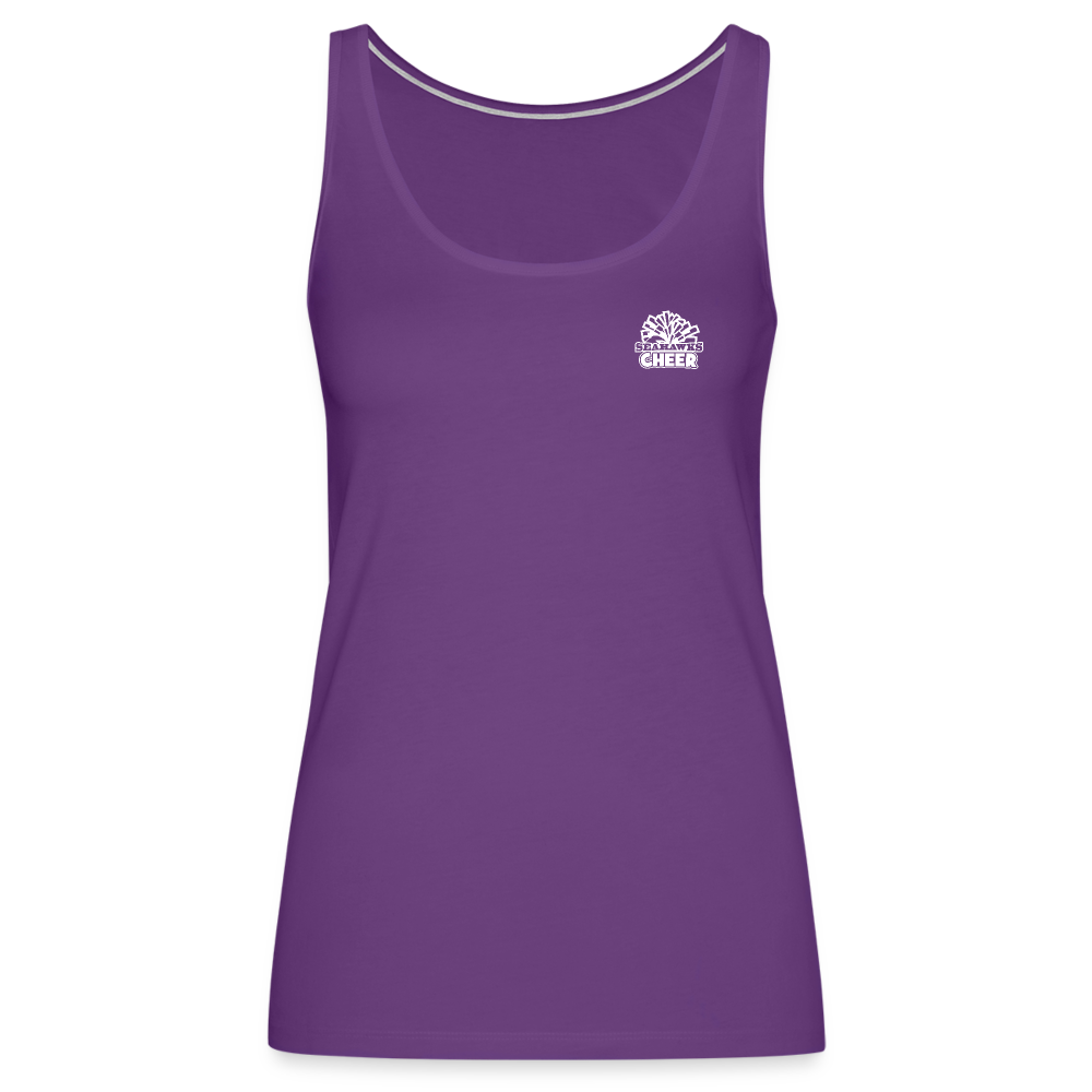SEAHAWKS CHEER Women’s Premium Tank Top - purple