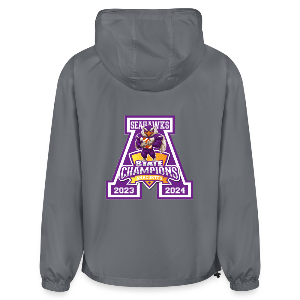 ANACORTES SEAHAWKS STATE CHAMP Packable Jacket - gray