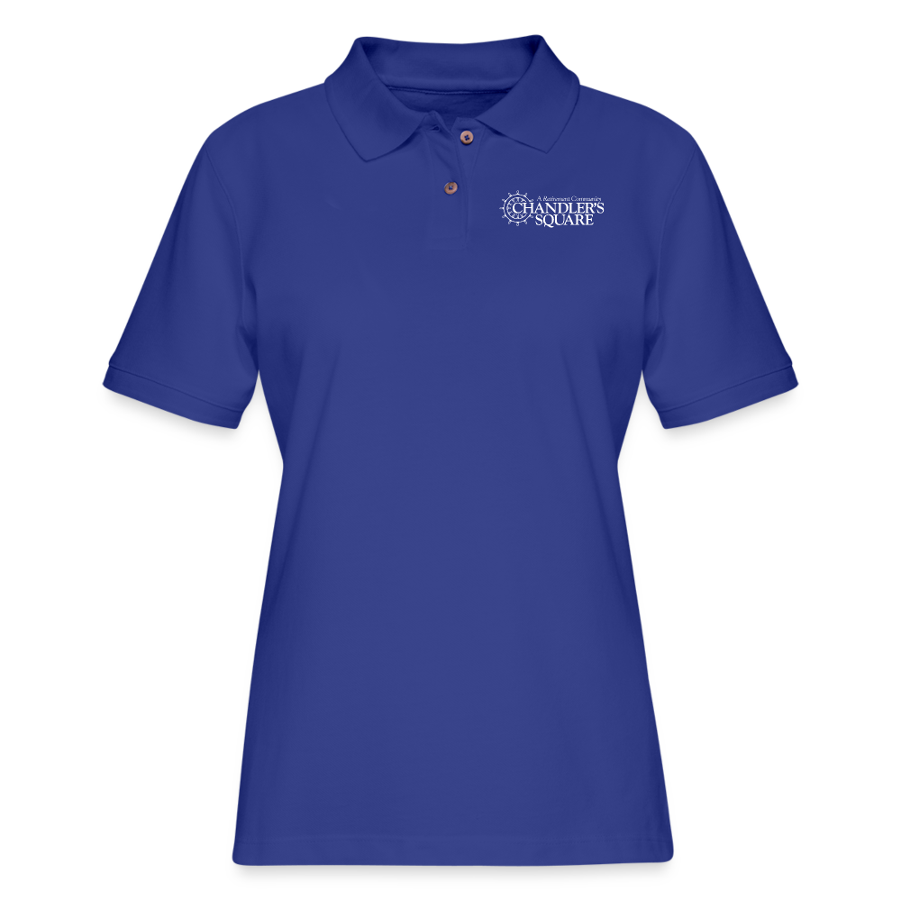 CHANDLER'S SQUARE 2 Women's Pique Polo Shirt - royal blue