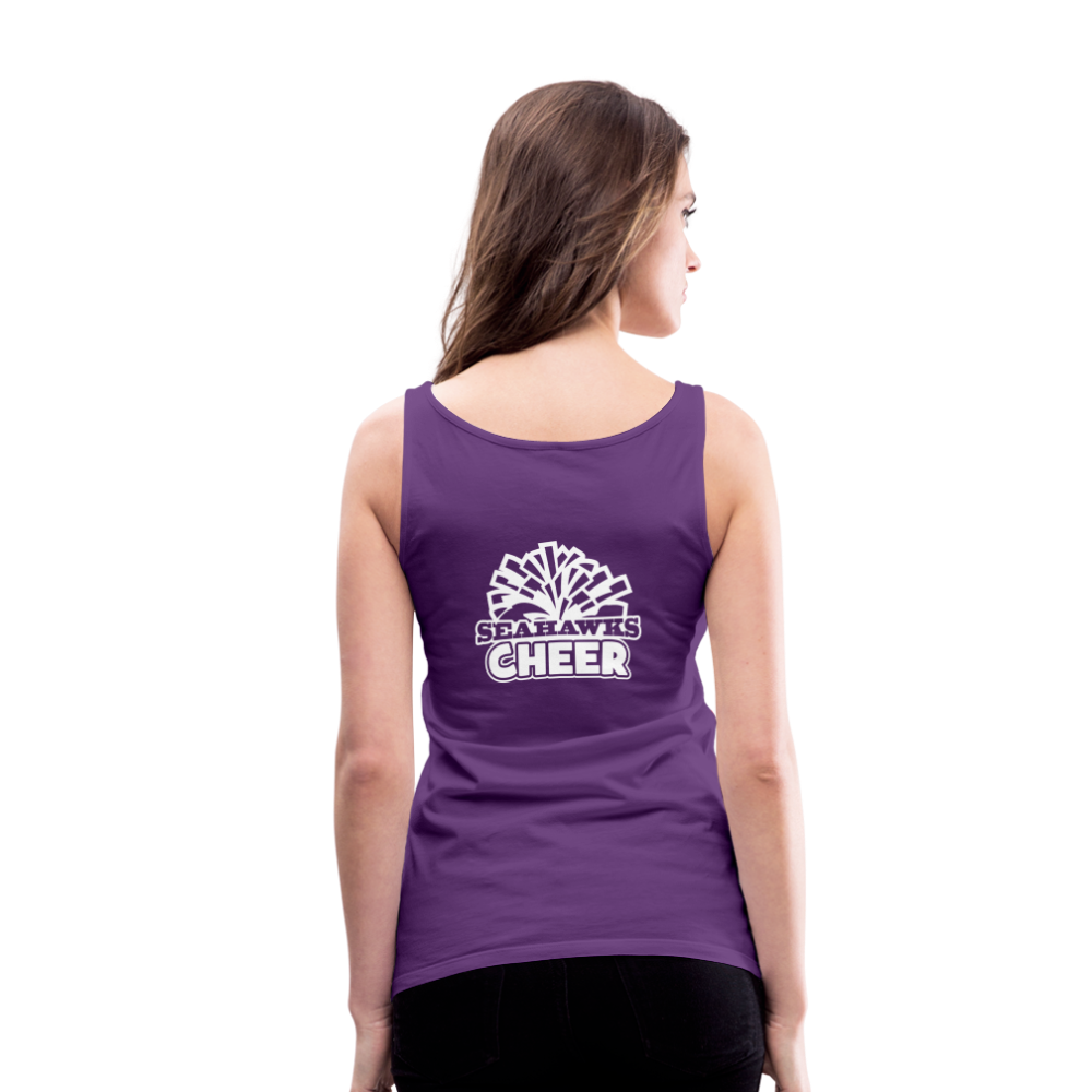 SEAHAWKS CHEER Women’s Premium Tank Top - purple
