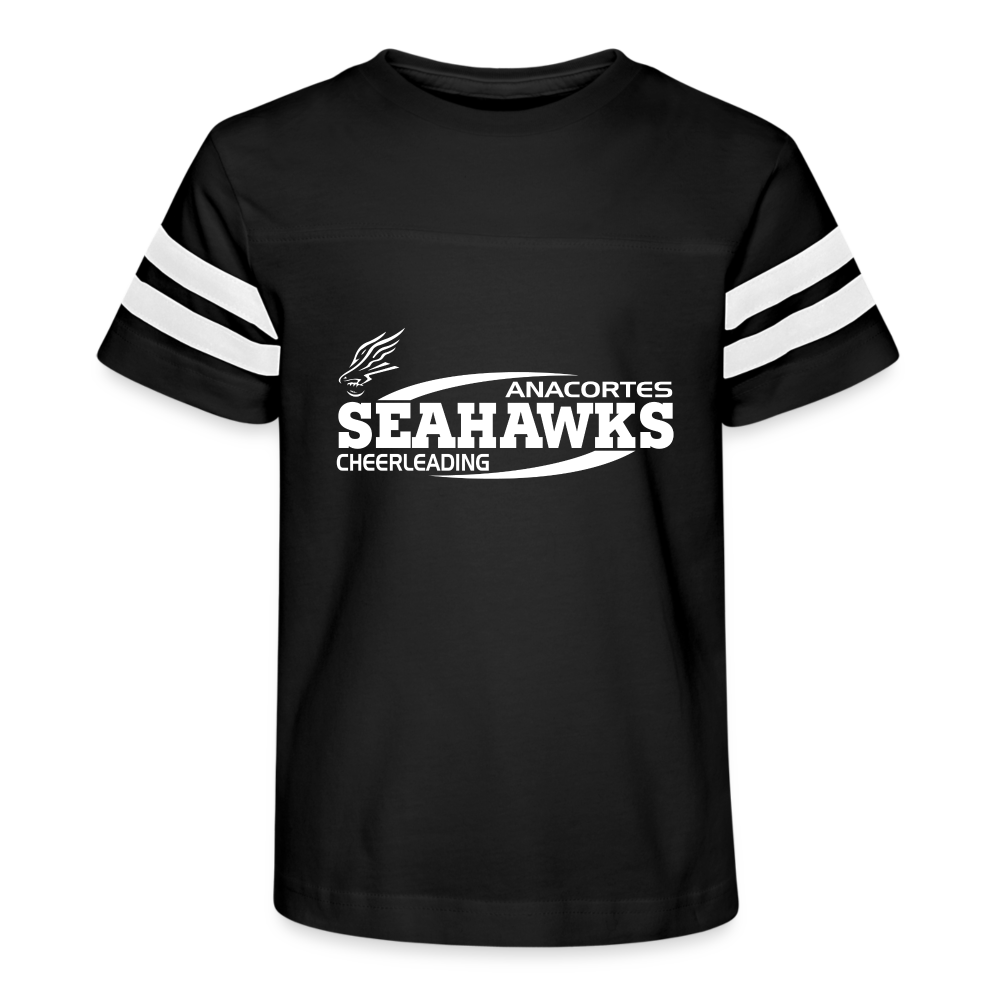 CHEERLEADING Kid's Football Tee - black/white