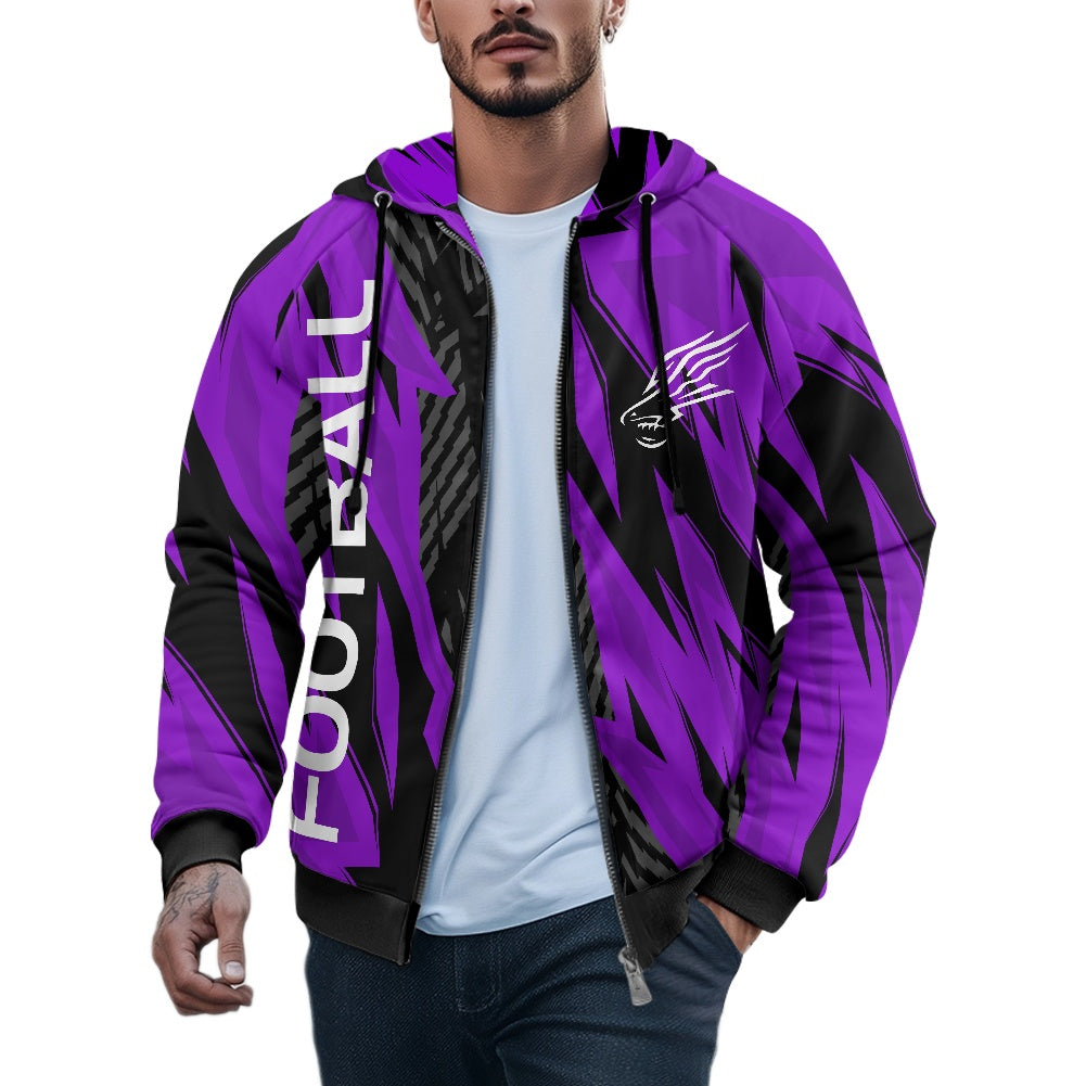 ANACORTES FOOTBALL Men's Hooded Zipper Sweatshirt