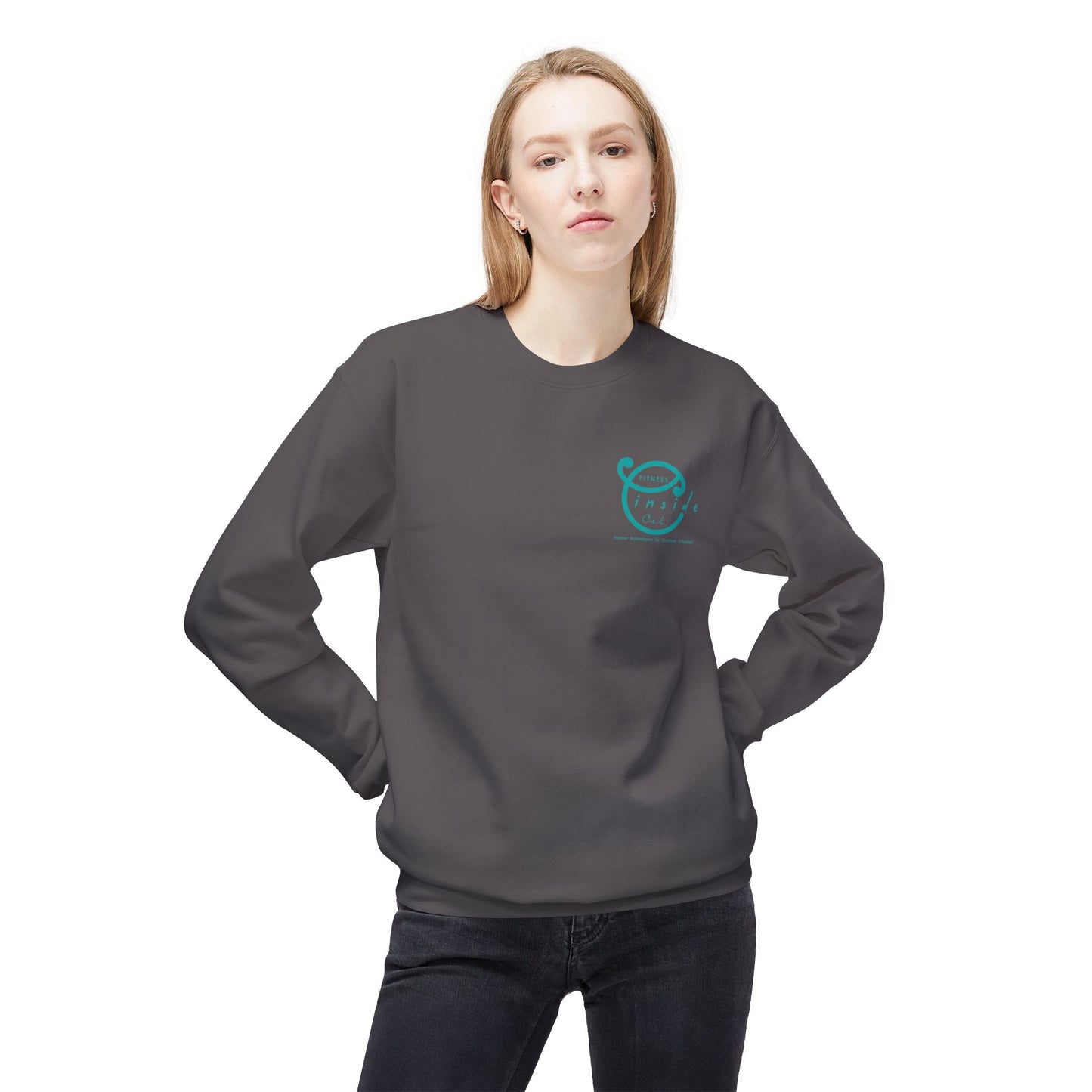 IO FITNESS Unisex Midweight Softstyle Fleece Crewneck Sweatshirt