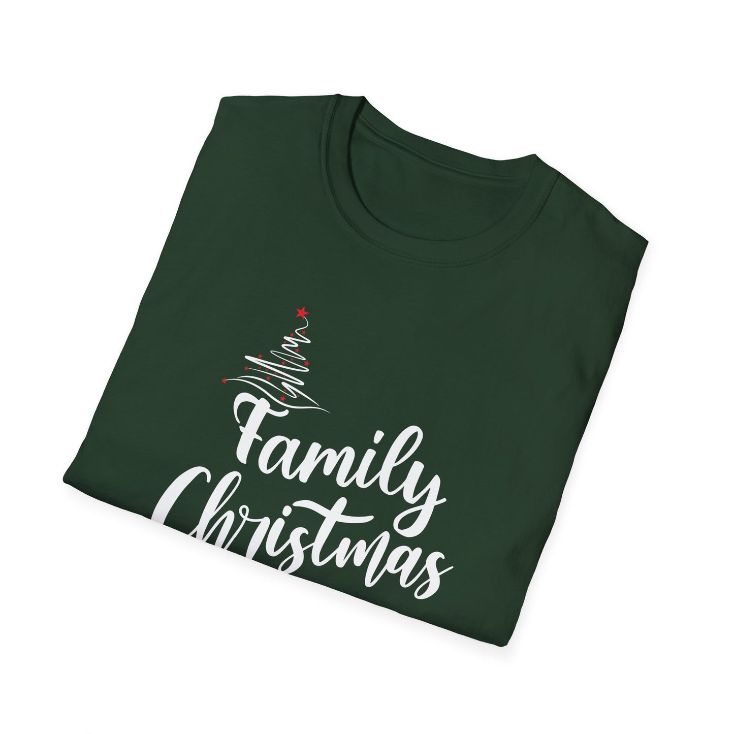 FAMILY CHRISTMAS 2024 TREE Unisex Softstyle T-Shirt