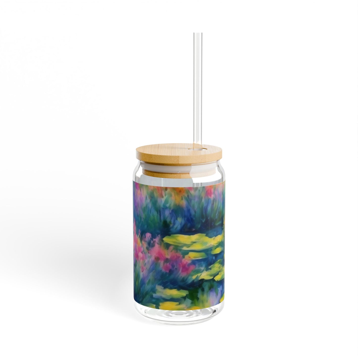 WILDFLOWER POND Sipper Glass, 16oz