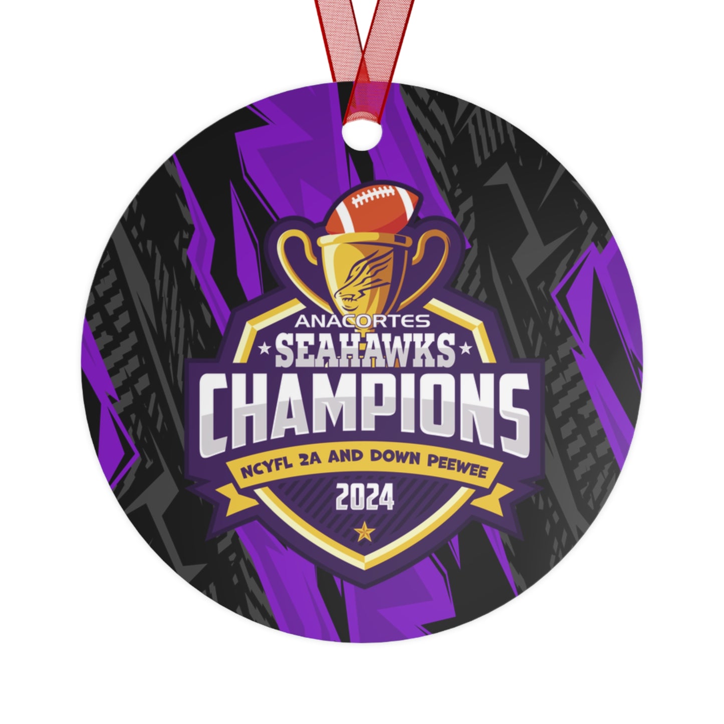 Peewee Champions Metal Ornaments