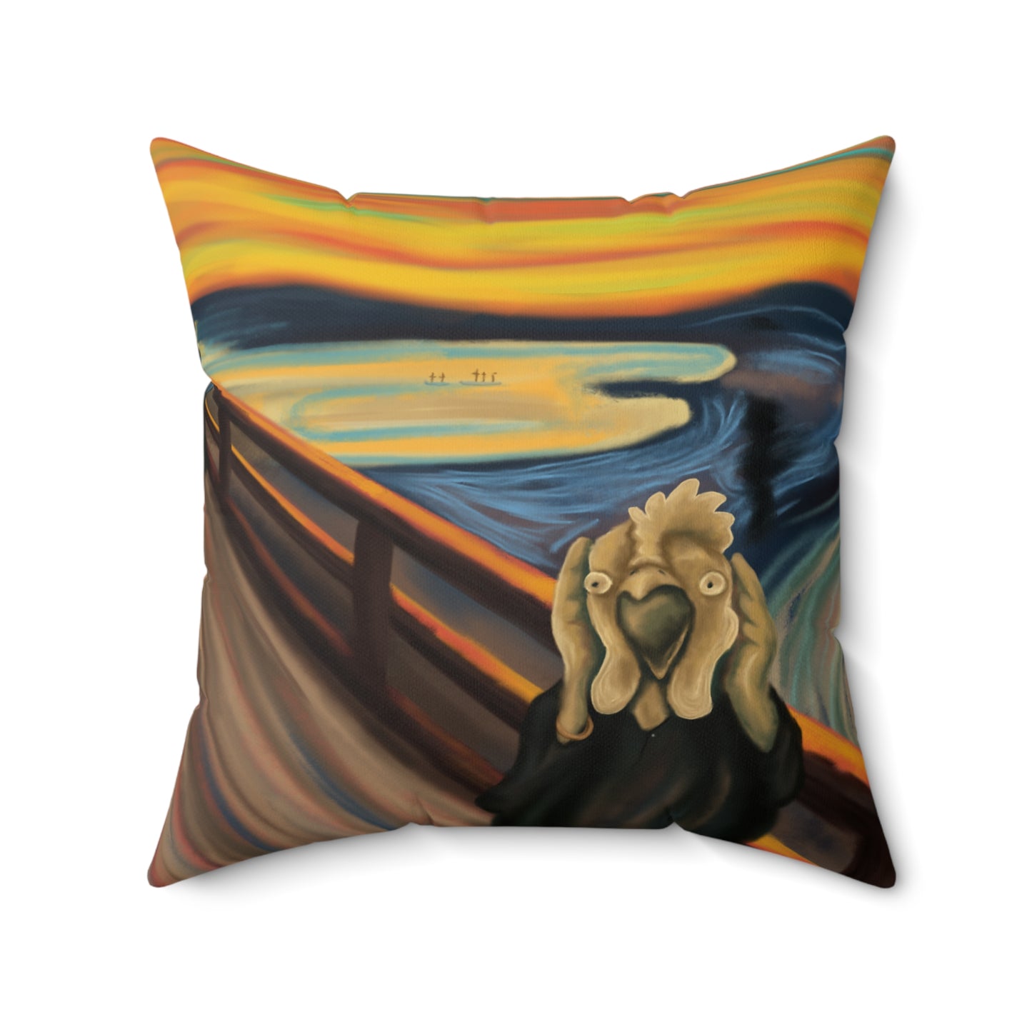 THE CLUCK BY MONUES Polyester Square Pillow