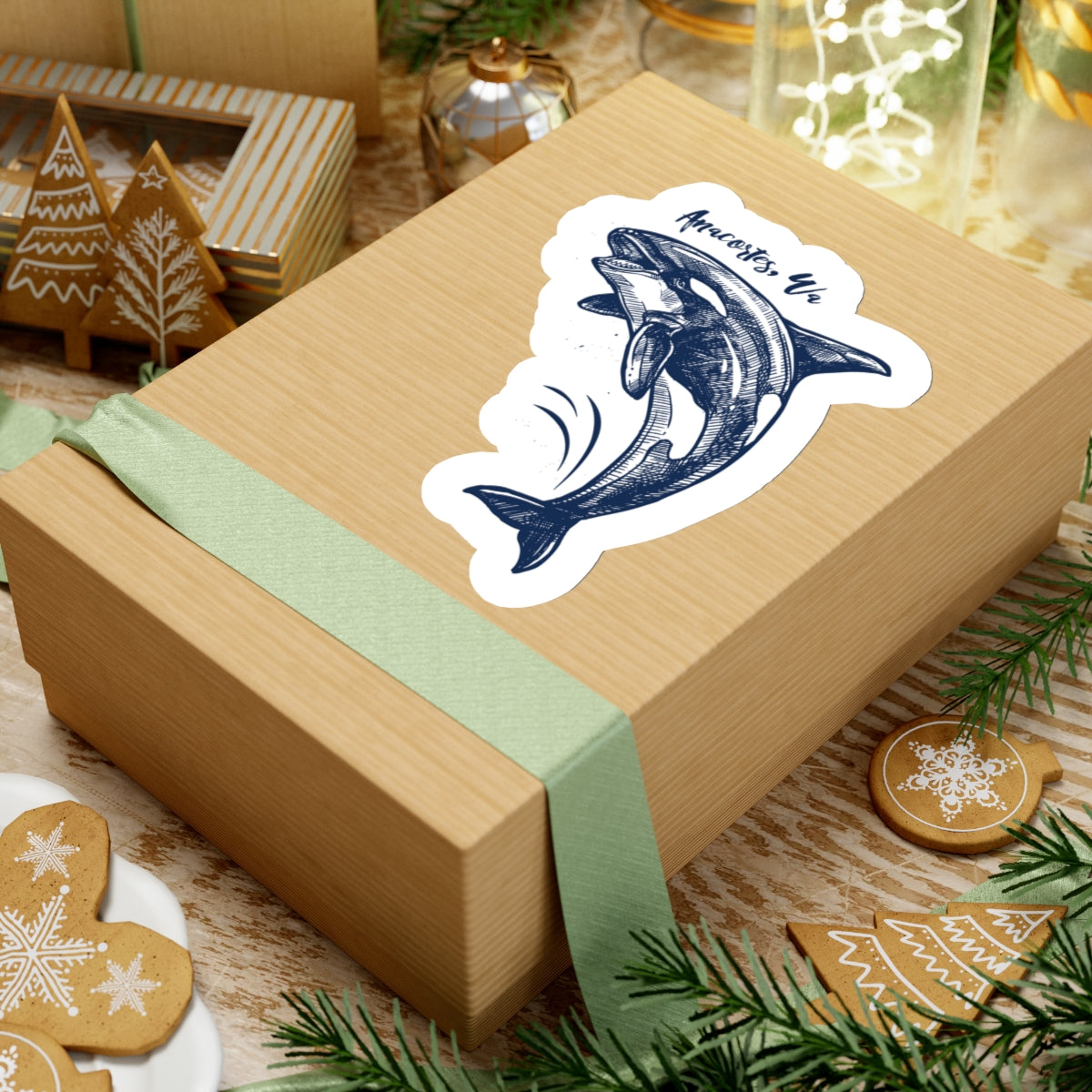 Anacortes Orca Sketch Sticker