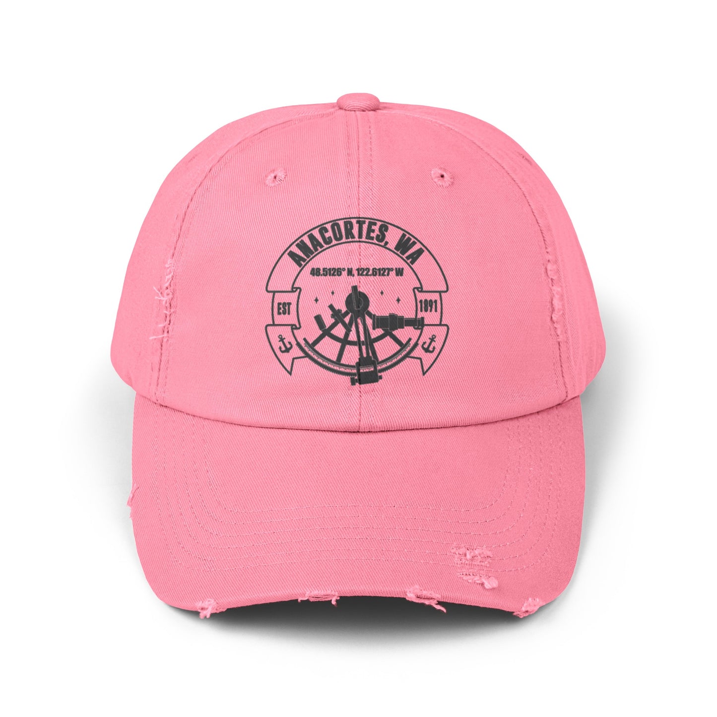 Anacortes Coordinates Unisex Distressed Cap