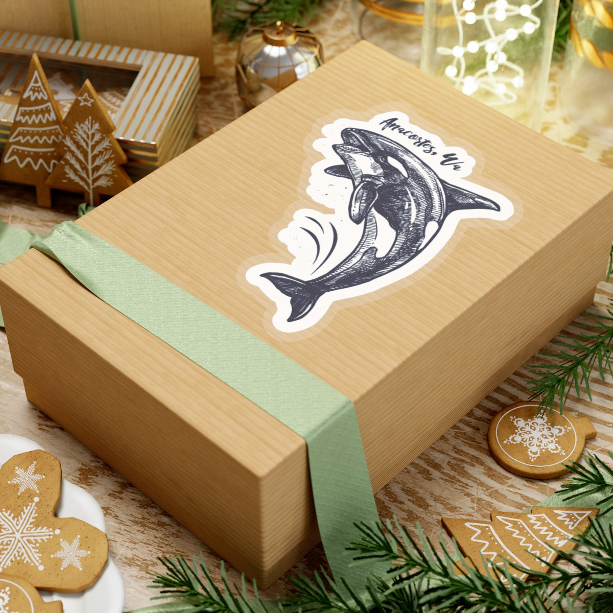 Anacortes Orca Sketch Sticker
