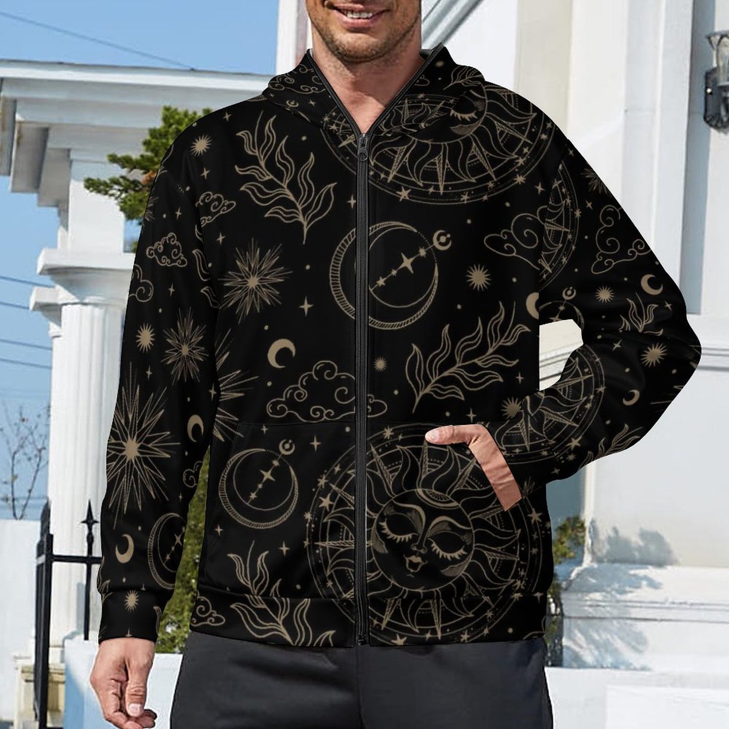 230gsm Custom Zip up Hoodie WY14 (All-Over Printing)